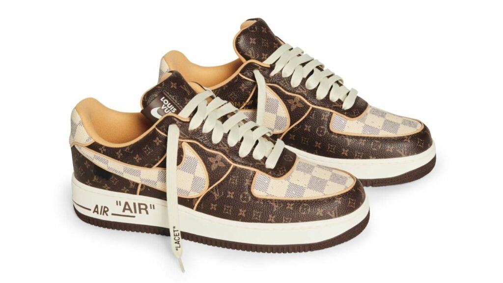 The fake Louis Vuitton x Nike Air Force 1s are already available